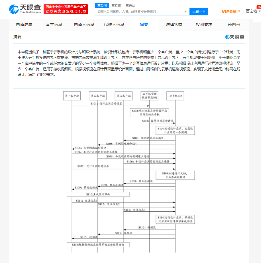 华为云手机VR应用设计专利公布：支持海量用户协同在线设计