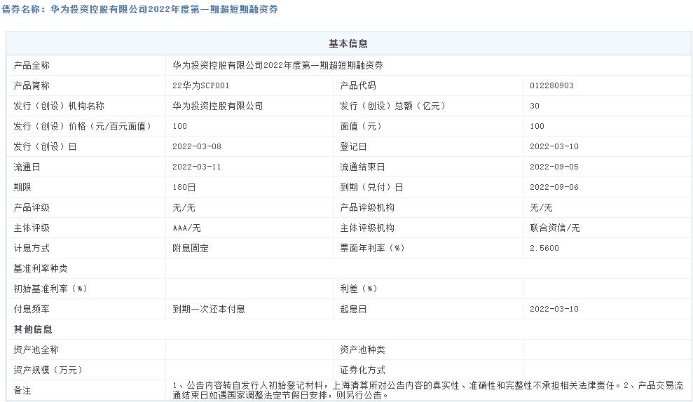 半年发债210亿，华为真的缺钱吗？