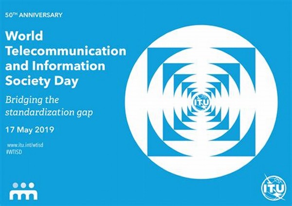 2019年5月17日，ITU及会员庆祝世界电信与信息社会日50周年发行的海报